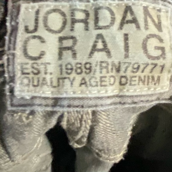 Jordan Craig Men’s Distressed  Blue Jeans Size 34x33 Studded Pocket - Picture 10 of 14